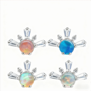 Titanium Crown Labret piercing