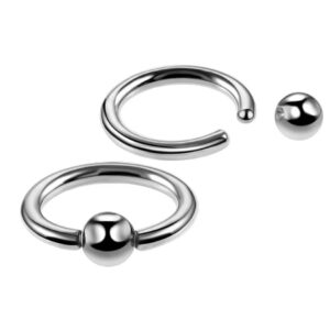 Titanium Captive Bead Piercing Ring FMN0002