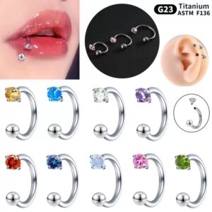 CZ Prong Set Horseshoe FMN0011